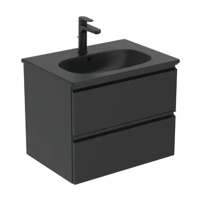 Тумба с раковиной Ideal Standard Tesi 60 черная матовая
