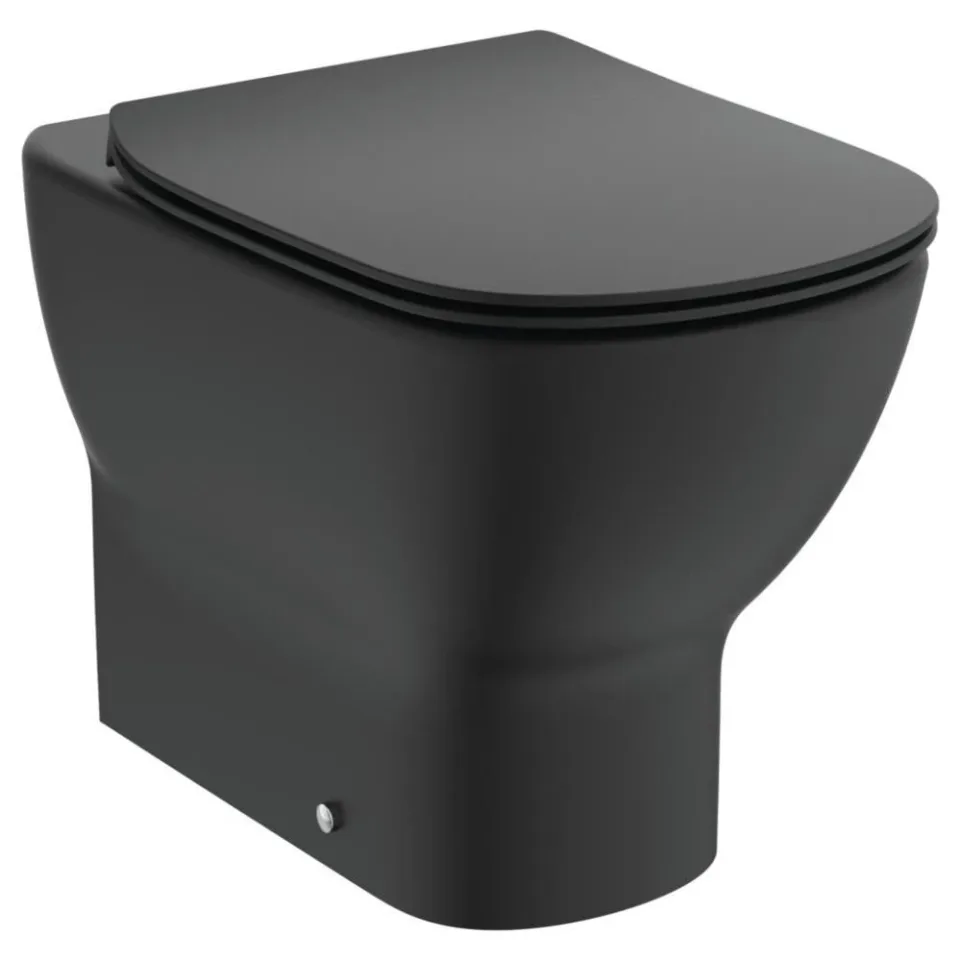 Приставной унитаз Ideal Standard Tesi 36.5*55.5 черный матовый