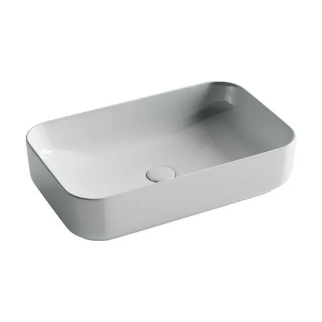 Раковина из сантехнического фарфора Ceramica Nova Элемент (Element) 61 см CN5044 накладная цвет белый