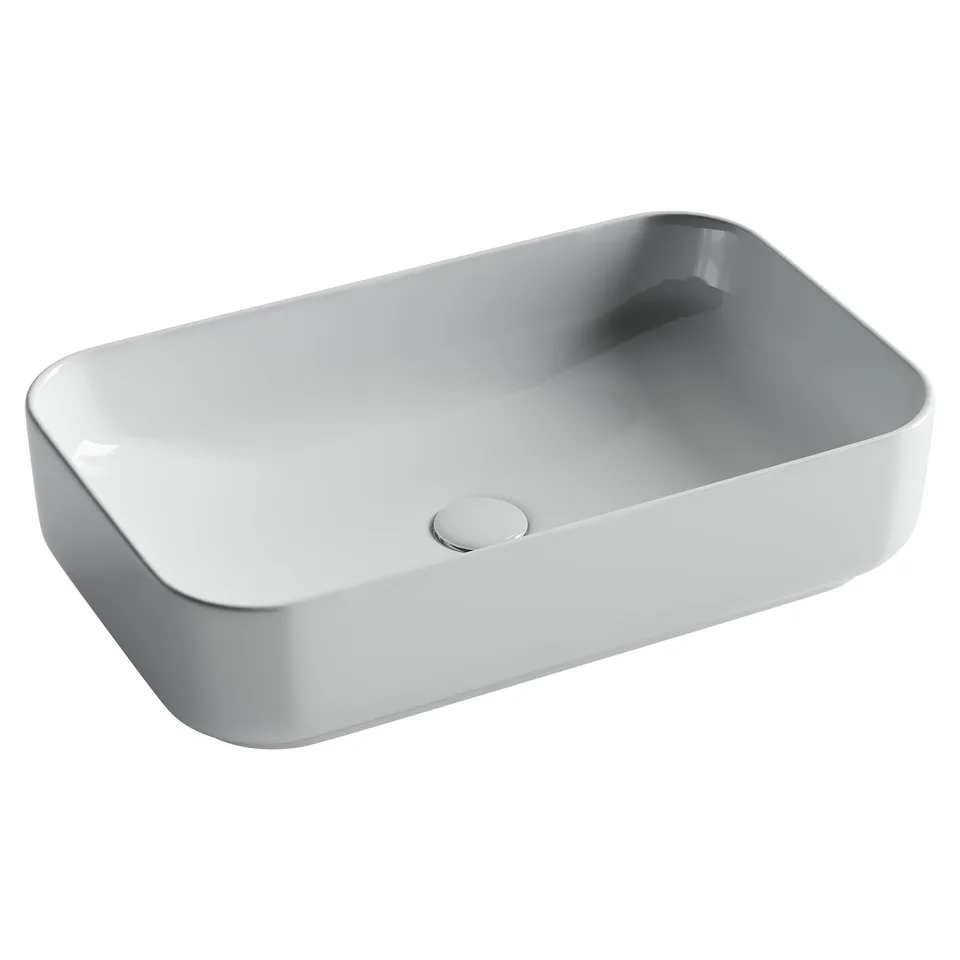 Раковина из сантехнического фарфора Ceramica Nova Элемент (Element) 61 см CN5044 накладная цвет белый