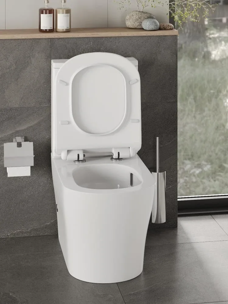 Унитаз-компакт Orange C07-050W 38,5*70 безободковый с крышкой-сиденьем микролифт