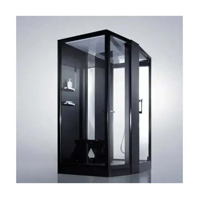 Душевая кабина Orans Diamond SR-89102LS Black 150х100х220 L