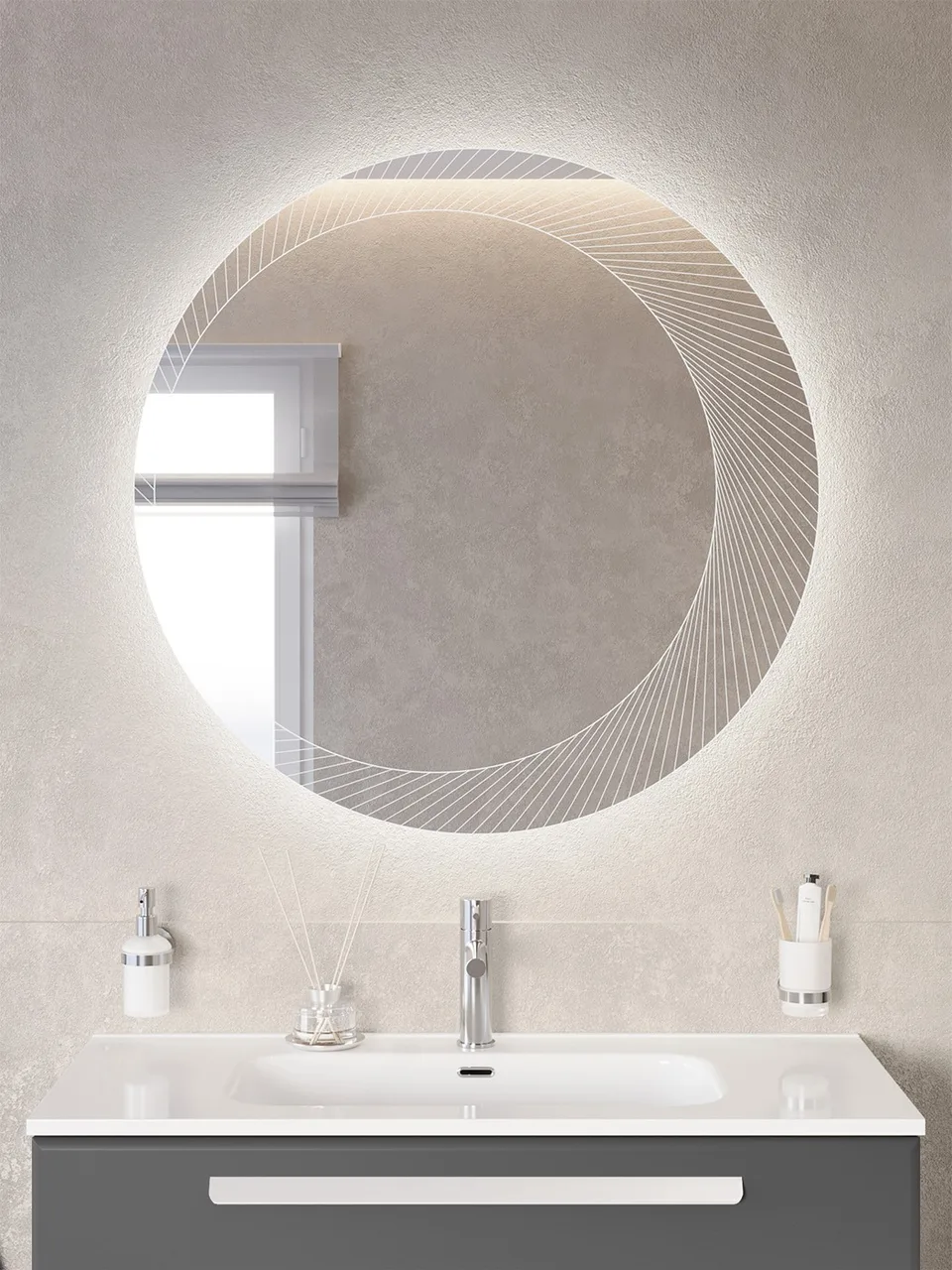 Зеркало CEZARES CZR-SPC-D900-LED
