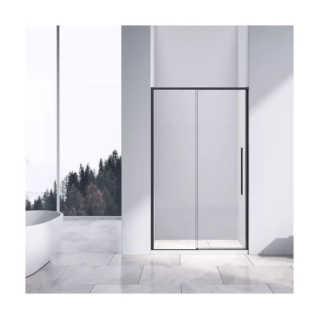 Душевая дверь Vincea Слим-Н (Slim-N) VDS-4SN120CLB 120х195 стекло прозрачное 6 мм профиль черный