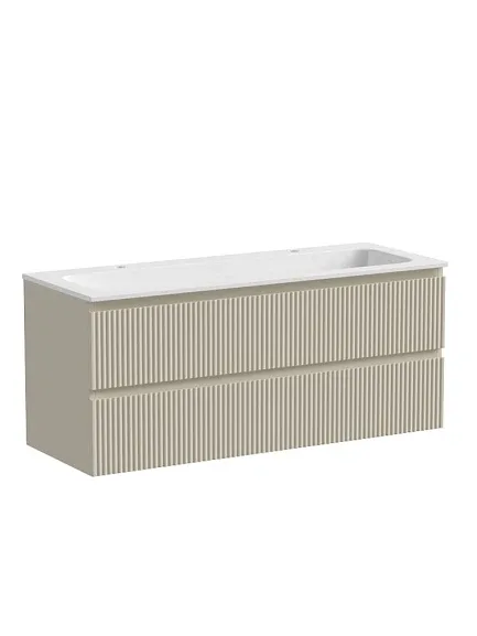 Тумба с раковиной Sancos Сноб Р/Snob R 120 Beige Soft (раковина Element CN7016)