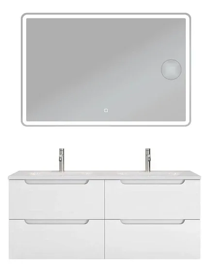 Комплект мебели BelBagno Этна (Etna) 120 белый матовый (раковина BB-8099-120-2)