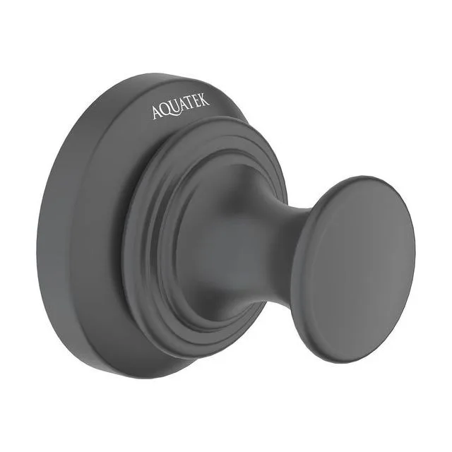 Крючок AQUATEK, матовый черный AQ4501MB КЛАССИК