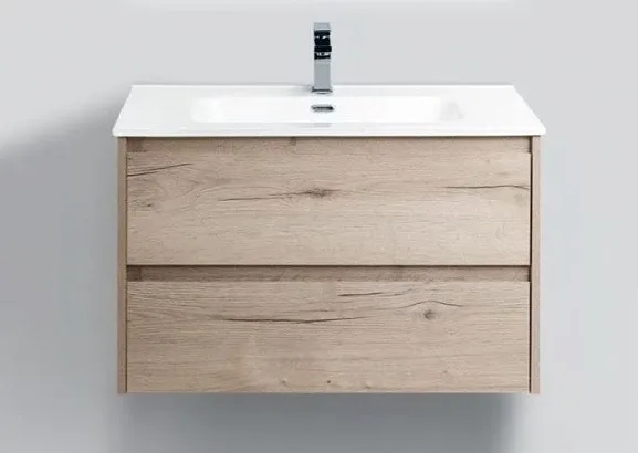 Тумба с раковиной BelBagno Крафт (Kraft) 70 белый дуб Галифакс