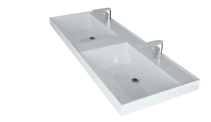 Встраиваемая раковина Madera Classica 120*45 двойная