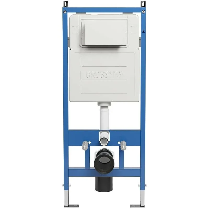 Комплект инсталляции Grossman с унитазом Торнадо (Tornado) и кнопкой сатин