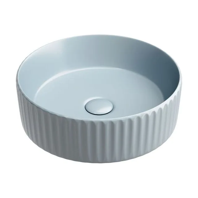 Раковина из сантехнического фарфора Ceramica Nova Элемент (Element) 36 см CN6057MHL накладная цвет серо-голубой матовый