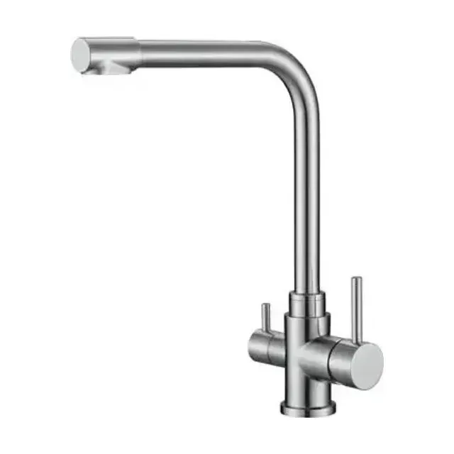 Смеситель BelBagno BB-LAM15-IN для кухни с функцией подключения фильтра сатин