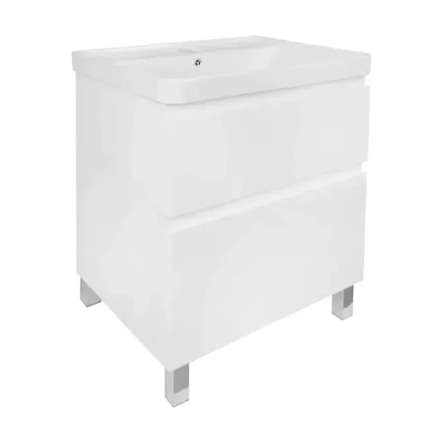 Комплект Тумба Azario Мила 60Н напольная с раковиной Монте 60 CS00085830