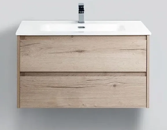 Тумба с раковиной BelBagno Крафт (Kraft) 90 белый дуб Галифакс