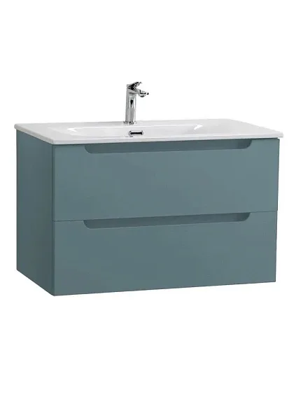 Тумба с раковиной BelBagno Этна (Etna) 80 голубая матовая (раковина BB-8099-80)