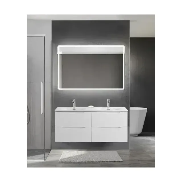 Комплект мебели BelBagno Marino-Cer-N 120 белый глянец с четырьмя ящиками