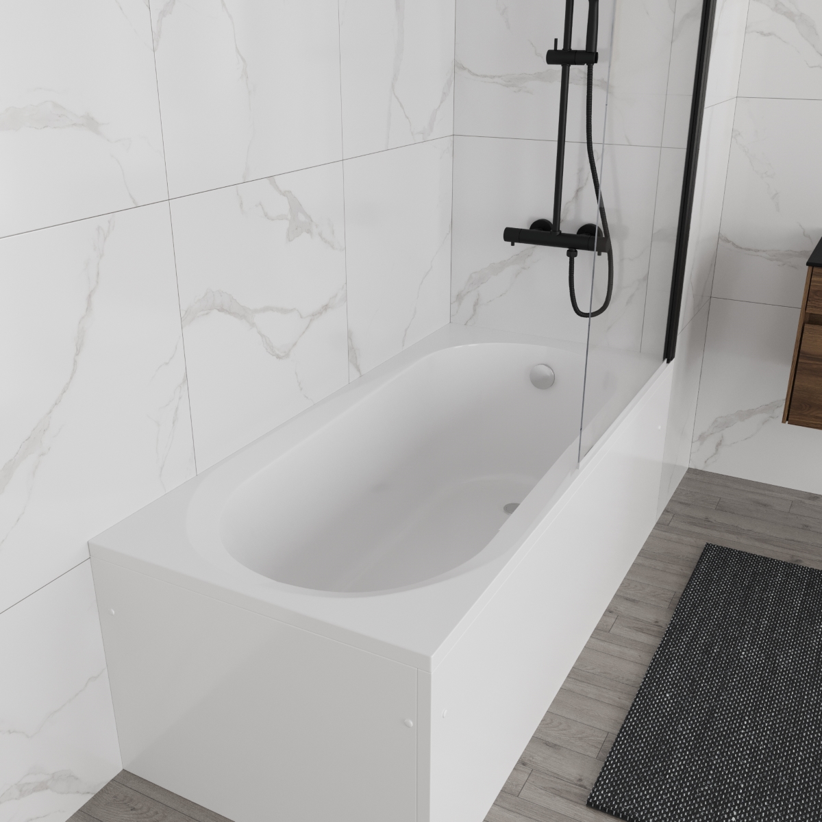 Ванна Vincea VBT-2B150-FR 150x70 пристенная прямоугольная