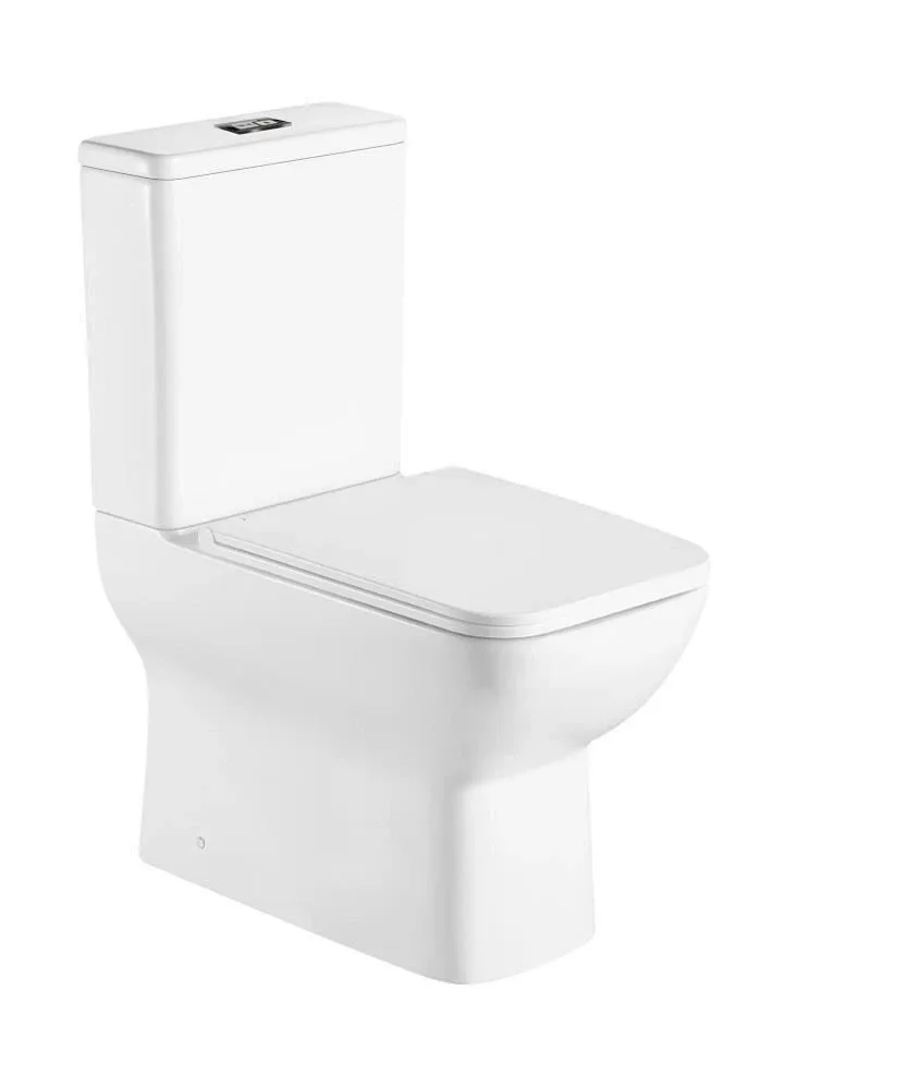 Унитаз-компакт WeltWasser Innbach 001 GL-WT 36,5*61,5 белый глянец безободковый с крышкой-сиденьем микролифт Slim
