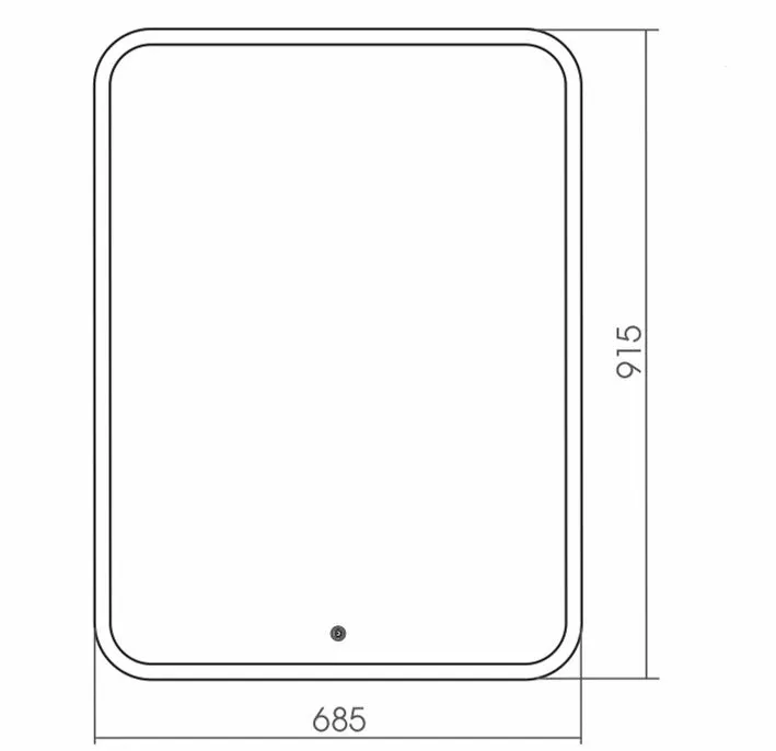 Зеркало Silver Mirrors Стив 68,5*91,5 с Led-подсветкой сенсорный выключатель
