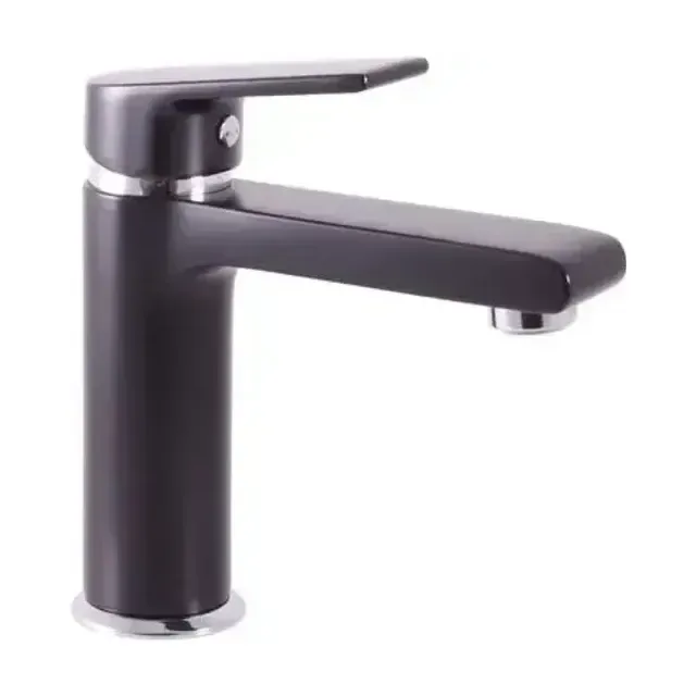 Смеситель Rav Slezak Colorado CO128.5CMATC для раковины хром/черный матовый