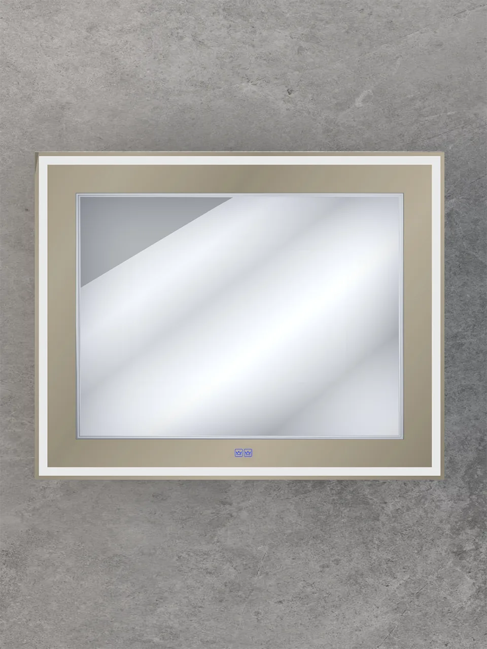 Зеркало со встроенной и контурной подсветками CEZARES CZR-SPC-SLIDER-1200-800-LED-TCH-GR