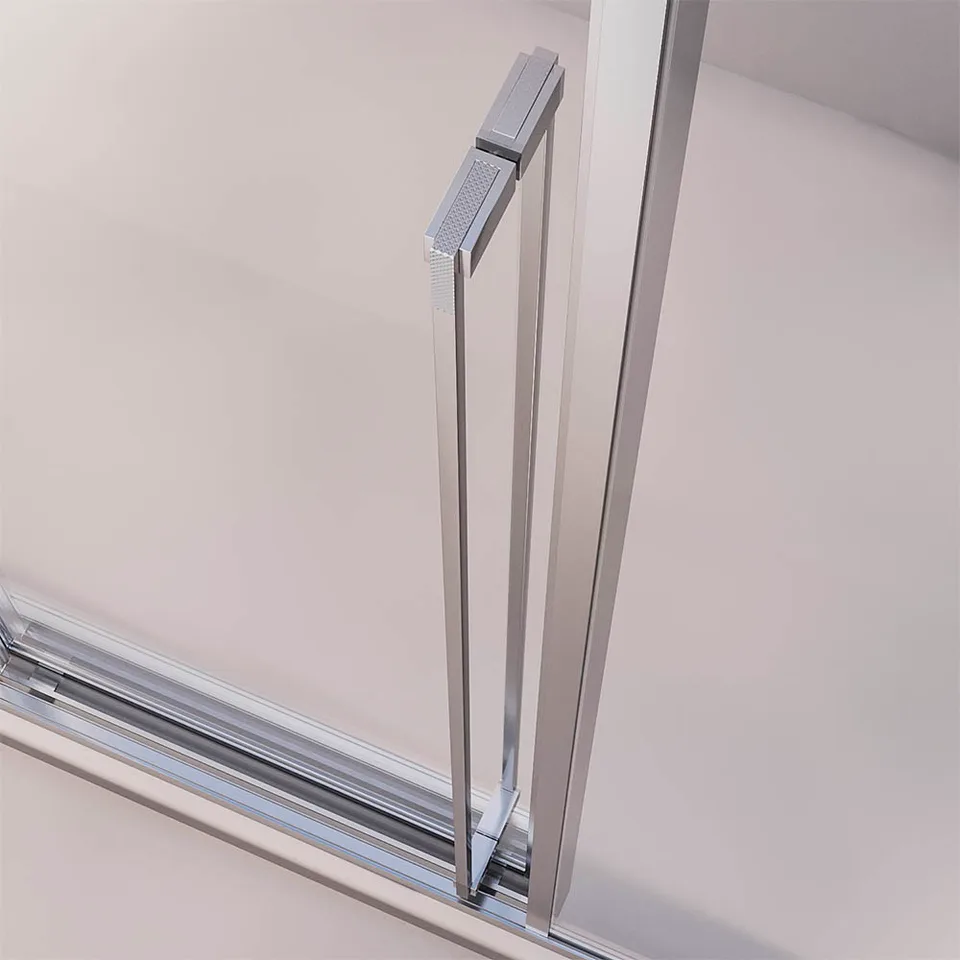 Боковая панель Veconi Premium Prato SP CH, 900x2000, хром, стекло прозрачное