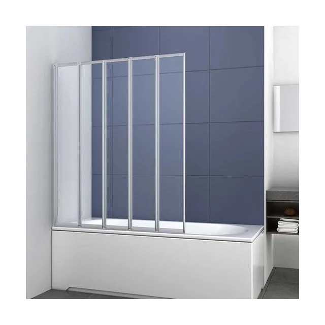 Душевая шторка на ванну Vincea VSB-32120CL 120х140 стекло прозрачное 5 мм профиль хром