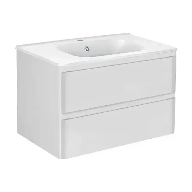 Тумба с раковиной Vincea Вико (Vico) 80 белый глянец