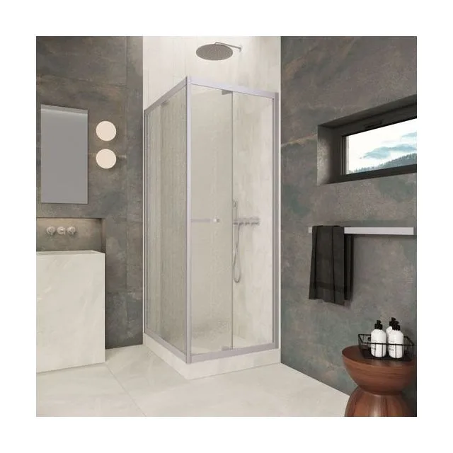 Душевой уголок Z+ZPV Inside 60*70 07 02 профиль матовый хром стекло шиншилла