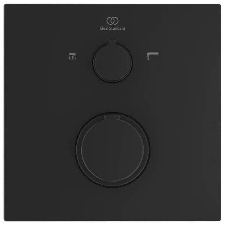 Термостат Ideal Standard Ceratherm C100 A7522XG+A1000NU для ванны и душа скрытый монтаж черный матовый