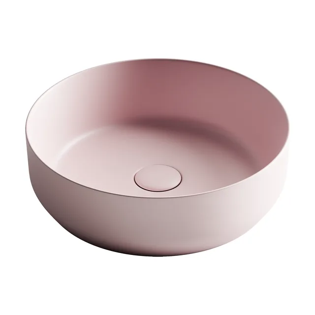 Раковина из сантехнического фарфора Ceramica Nova Элемент (Element) 39 см CN6022MP накладная цвет розовый матовый