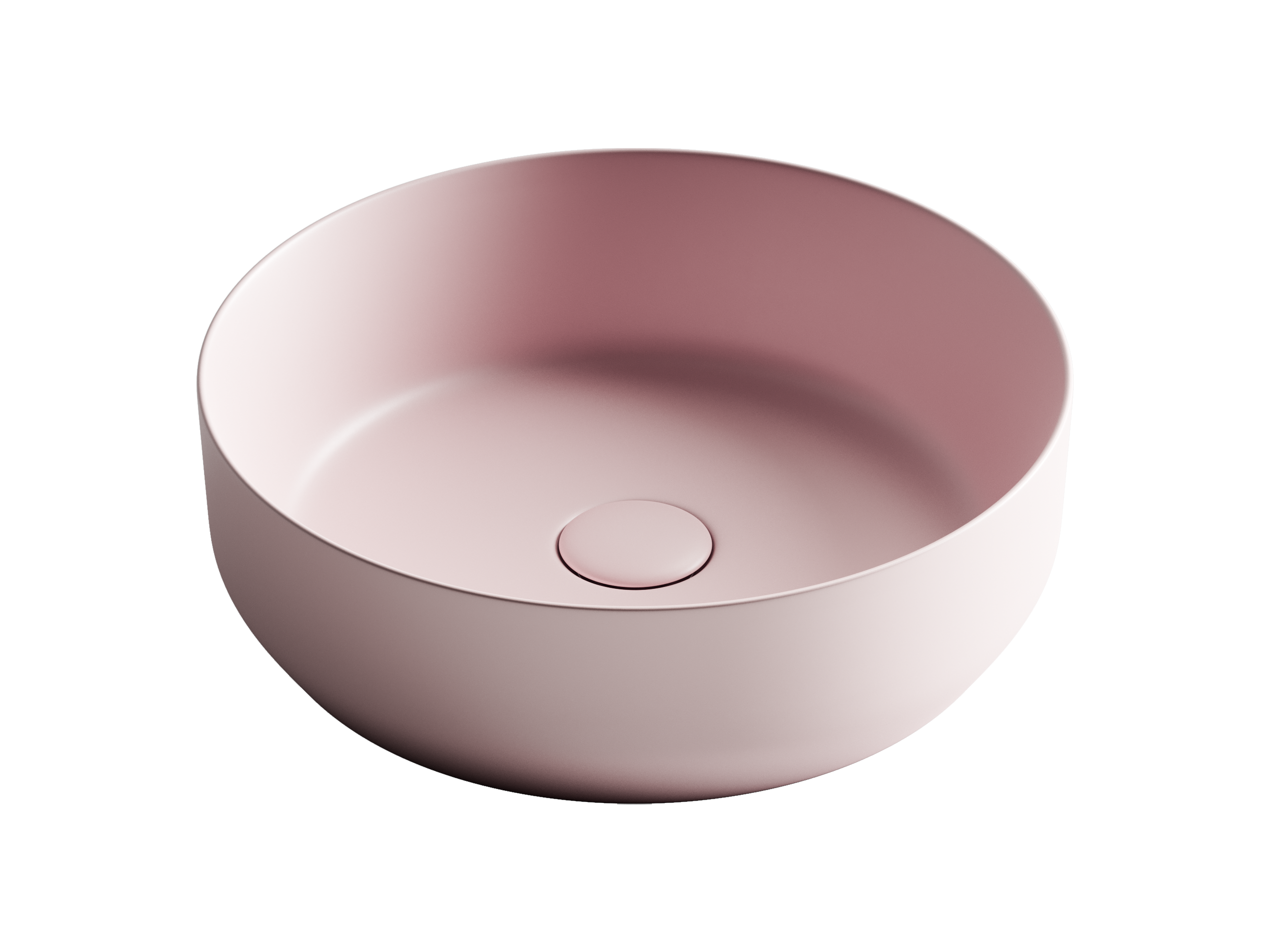 Раковина из сантехнического фарфора Ceramica Nova Элемент (Element) 39 см CN6022MP накладная цвет розовый матовый