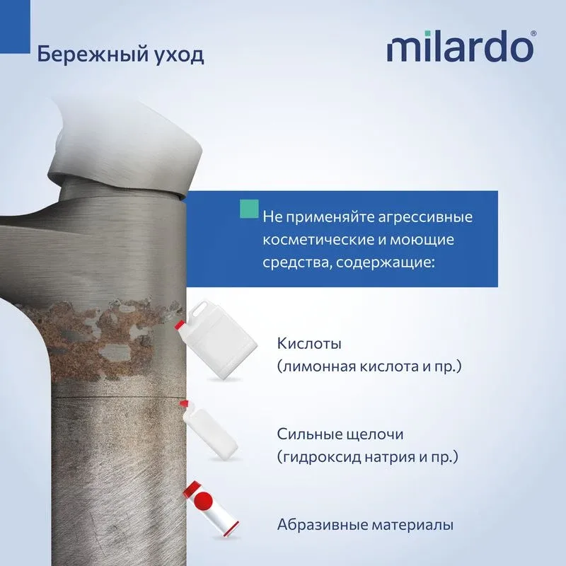Смеситель Milardo Рора (Rora) RORGM00M01 для раковины графит