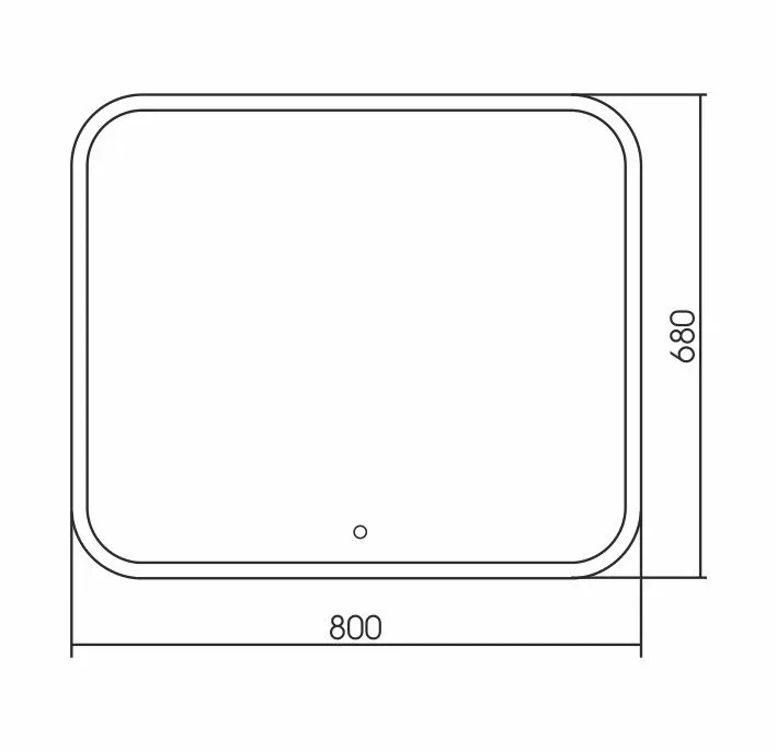 Зеркало Silver Mirrors Стив 80*68 с Led-подсветкой сенсорный выключатель