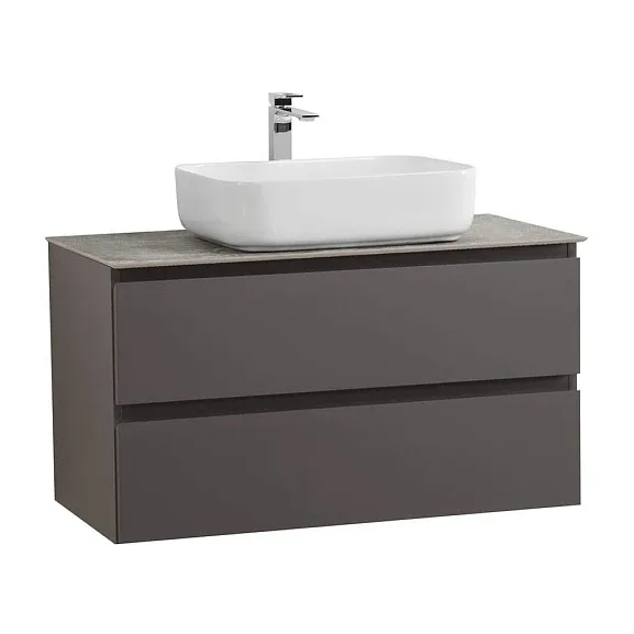 Комплект мебели BelBagno Крафт (Kraft) 80 темно-серый матовый (столешница гранит)