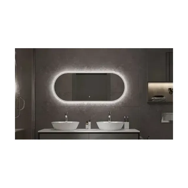 Зеркало с подсветкой ART&MAX Бари Bari AM-Bar-500-1200-DS-F-White