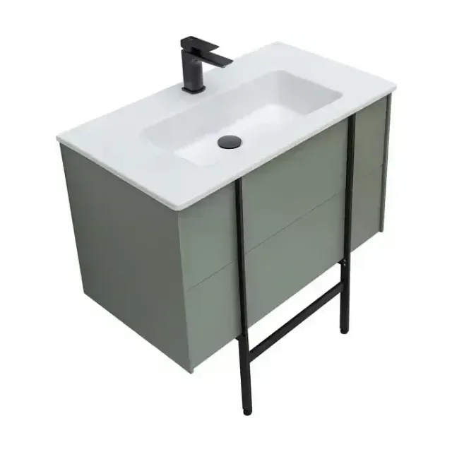 Тумба с раковиной Allen Brau Reality 1.32005.CGM 81 олива матовая без ножек