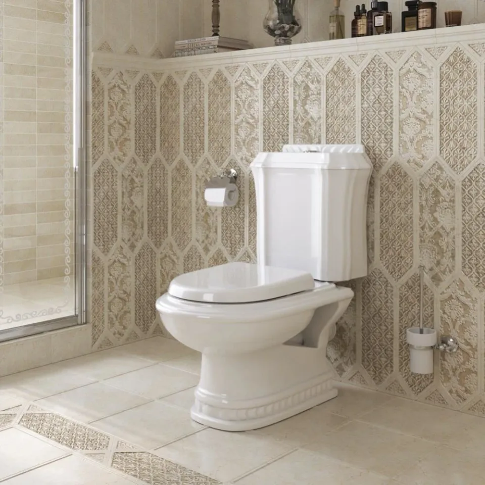 Унитаз-компакт Cezares Усадьба (King Palace) 42*74,5 с крышкой-сиденьем CZR-6045-SC микролифт
