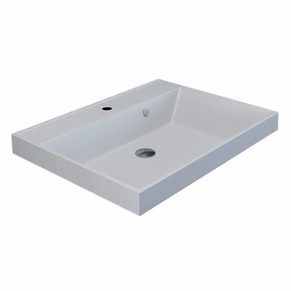 Встраиваемая раковина Uperwood Classic Quartz 60*45 белая матовая, жасмин
