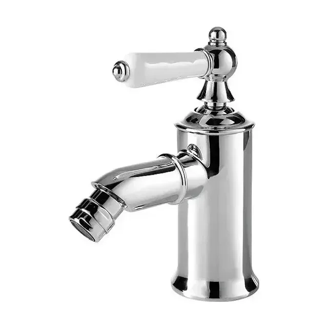 Смеситель Bravat Art F375109C для биде белый/хром