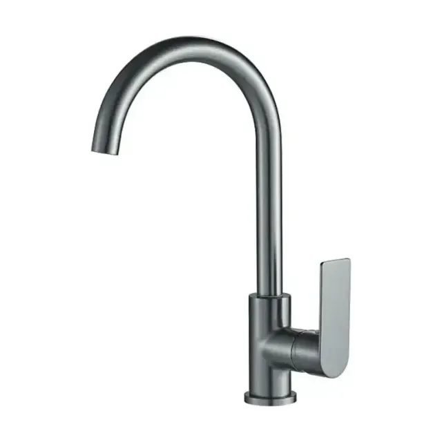 Смеситель Haiba HB70505-3 для кухни оружейная сталь