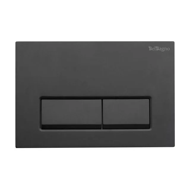 Кнопка смыва BelBagno BB-15R-NERO.M, черный матовый