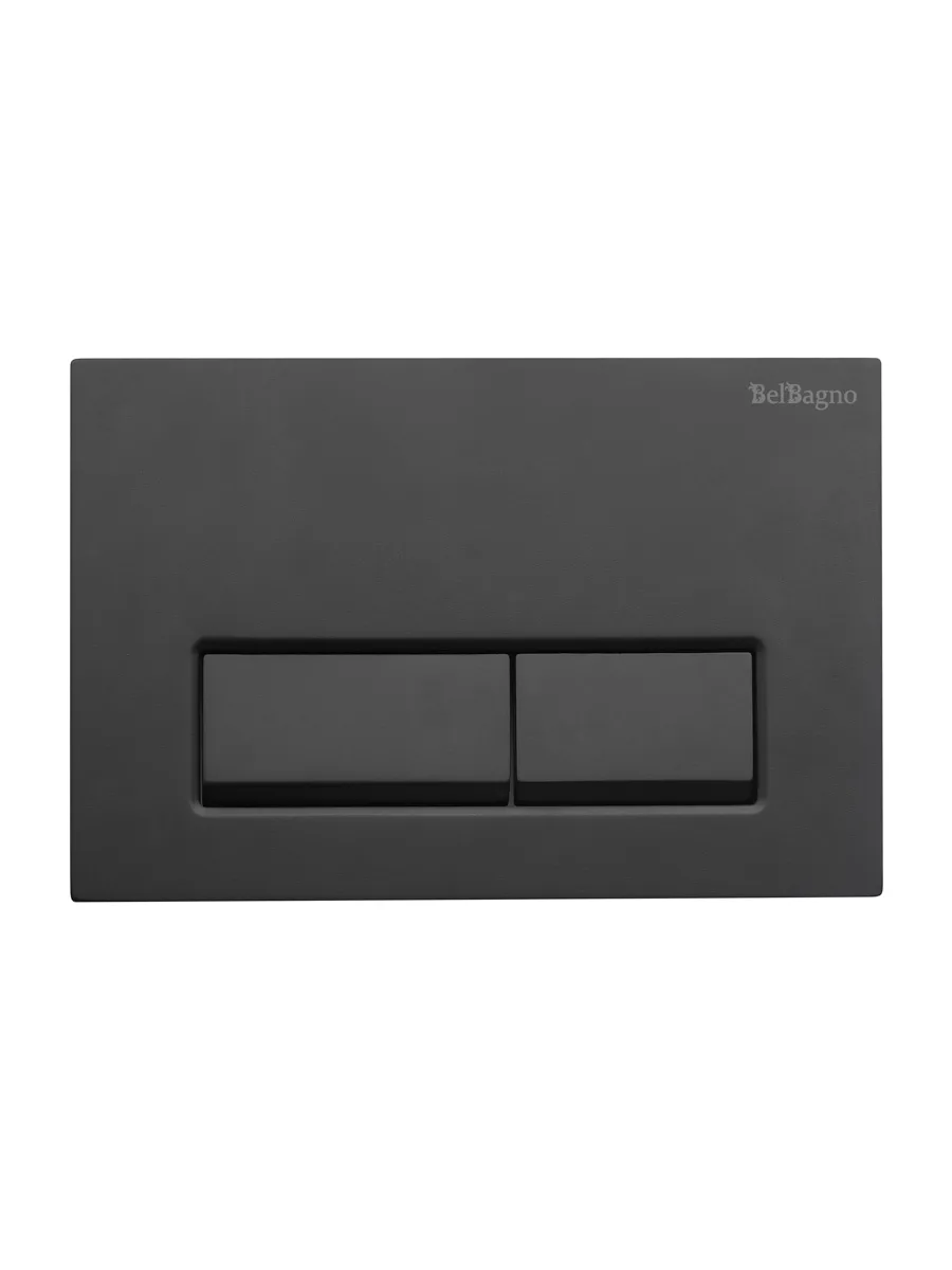 Кнопка смыва BelBagno BB-15R-NERO.M, черный матовый