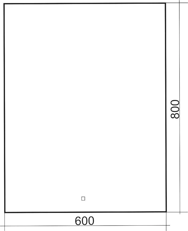 Зеркало Silver Mirrors Алмина 60*80 с Led-подсветкой сенсорный выключатель