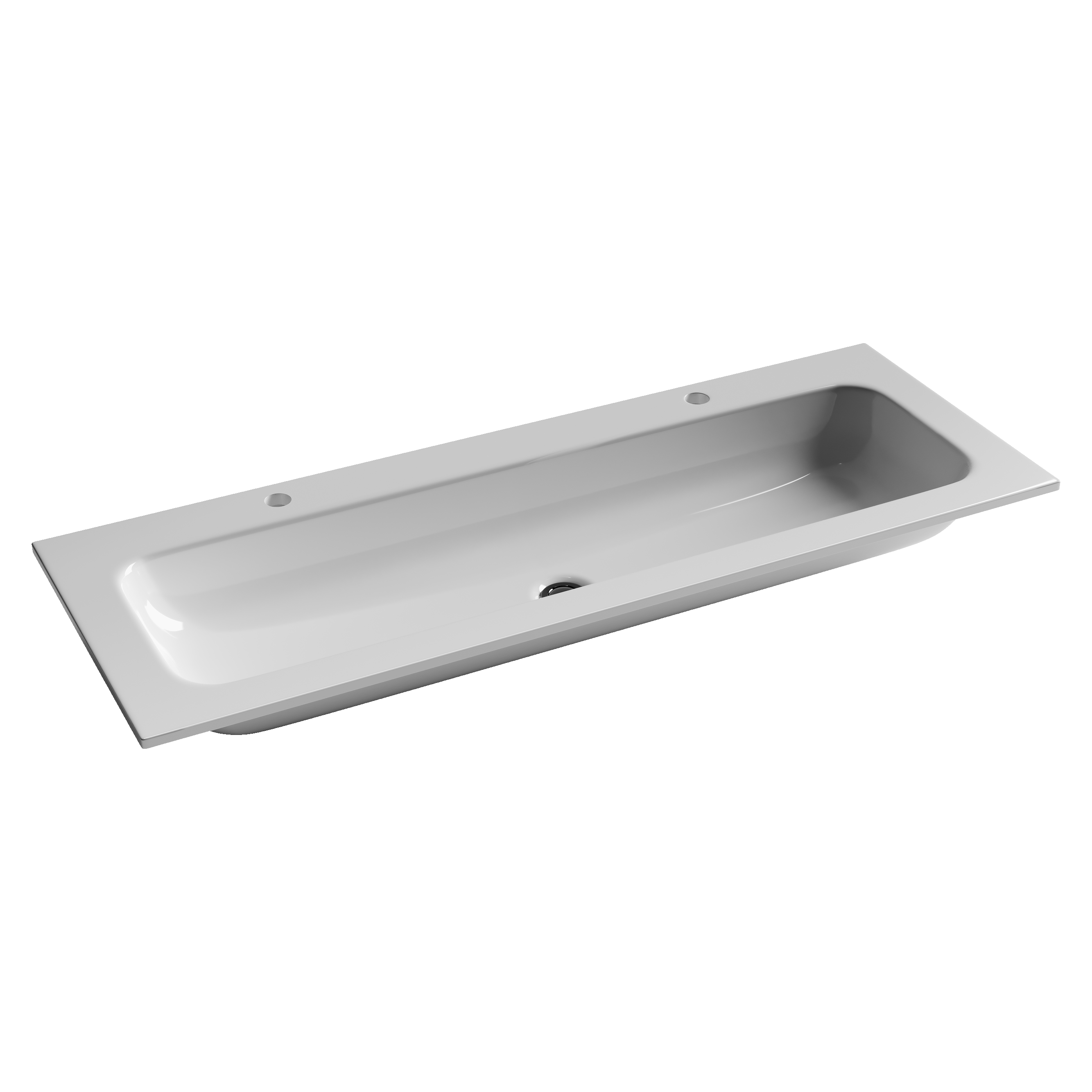 Раковина из сантехнического фарфора Ceramica Nova Грация (Grace) 121 см CN7016 накладная цвет белый