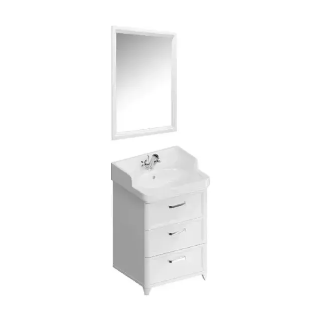Комплект мебели Kerama Marazzi Pompei 60 напольный белый глянец, 3 ящика