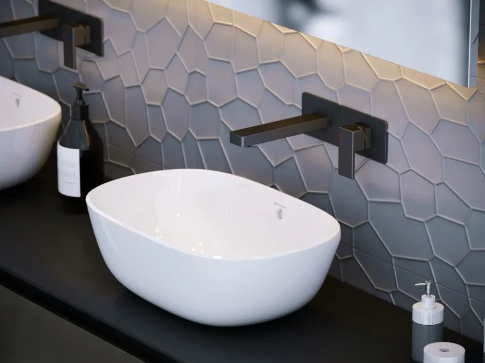 Смеситель Timo Selene 2071/03SM для раковины скрытый монтаж черный матовый