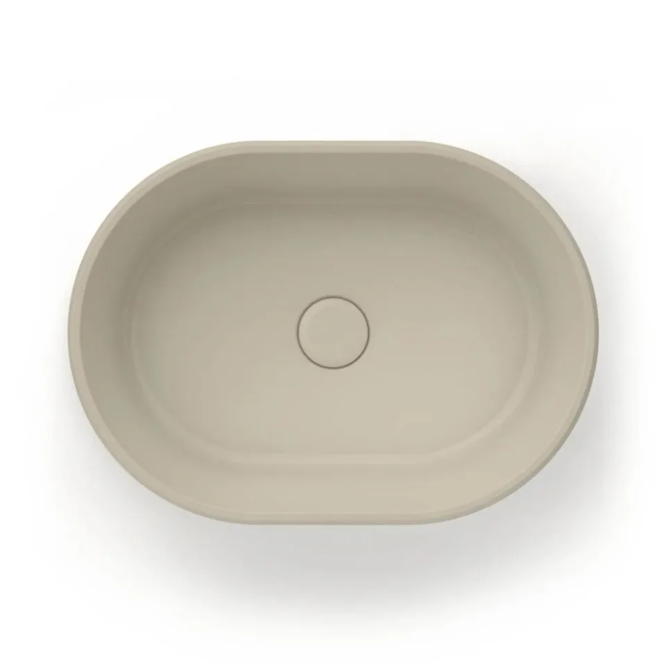 Раковина Kerama Marazzi Artbasin Sabbia 50*36 песочный матовый с донным клапаном