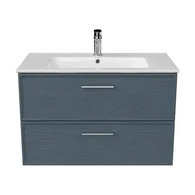 Тумба с раковиной Kerama Marazzi Piano 85 ясень синий матовый
