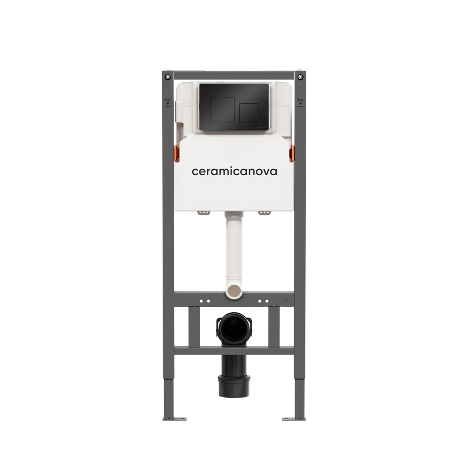Инсталляция с кнопкой Ceramica Nova Баланс (Balance)/Квадрат (Square) CN121002MB